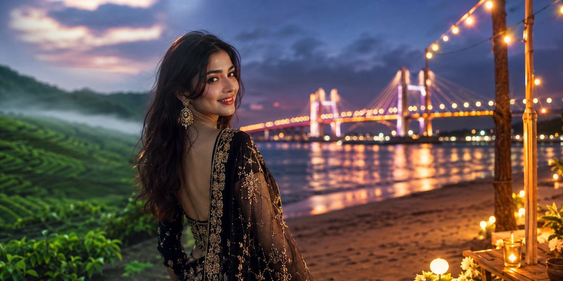 বারিসালে লটারি চা বাগানের পাশ দিয়ে যাচ্ছিল